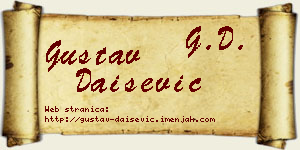 Gustav Daišević vizit kartica